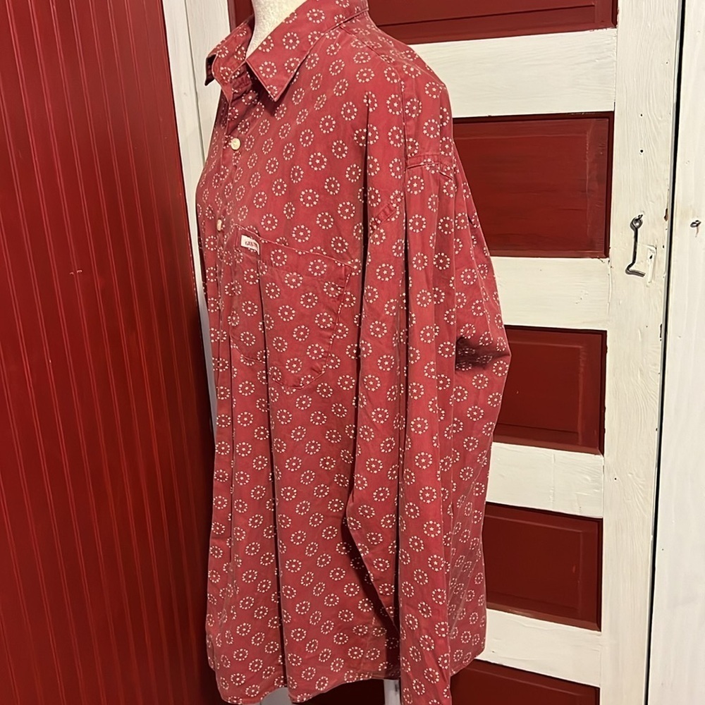 Vintage Guess by Marciano Dots Stars Print Long Sleeve Unique Mens Cotton XL - Picture 2 of 9